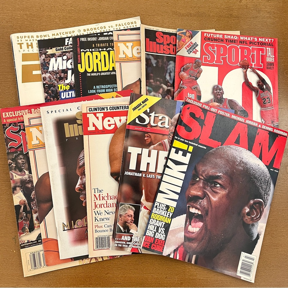 1990’s Michael Jordan Magazines Bundle of 12